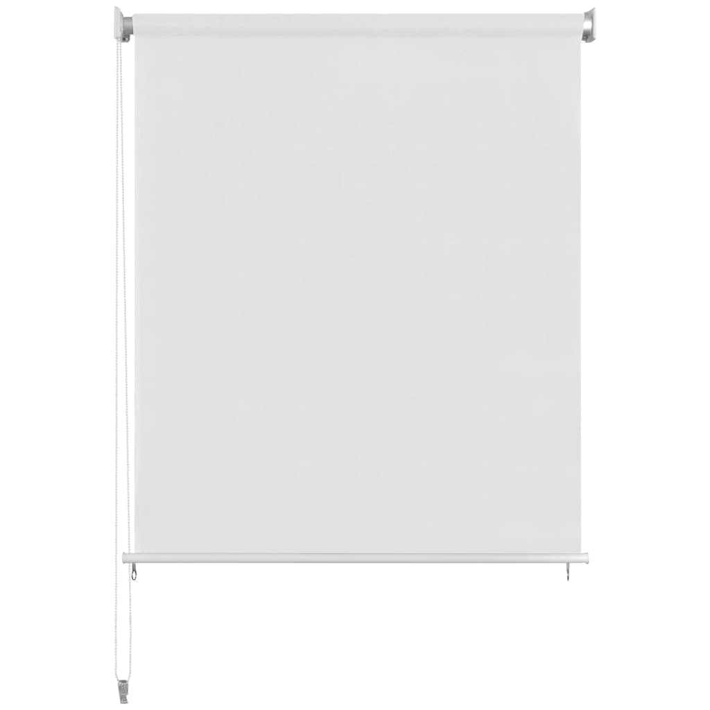 vidaXL Rullgardin utomhus 125 (B) x 140 (H) cm vit