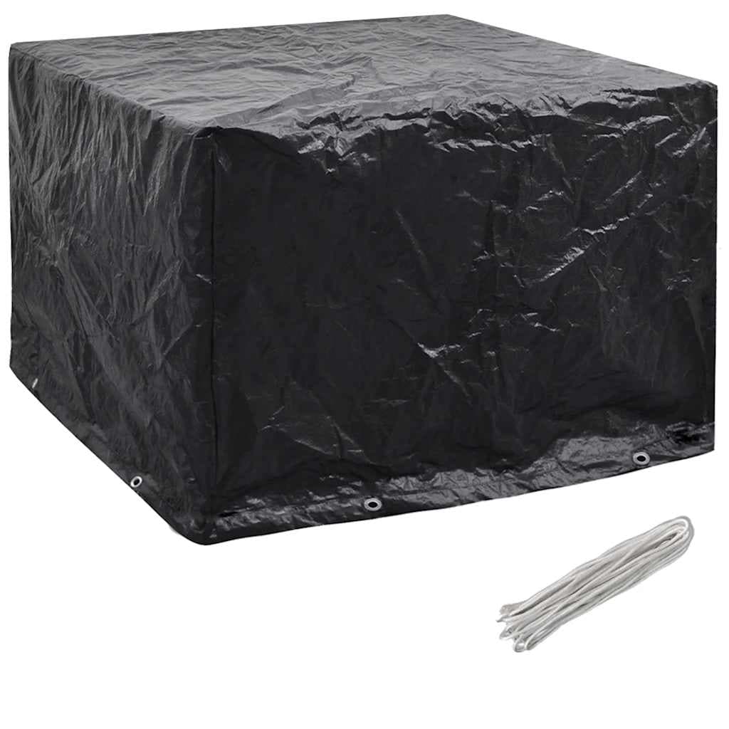 vidaXL Överdrag för trädgårdsmöbler 8 öljetter 122x112x98 cm