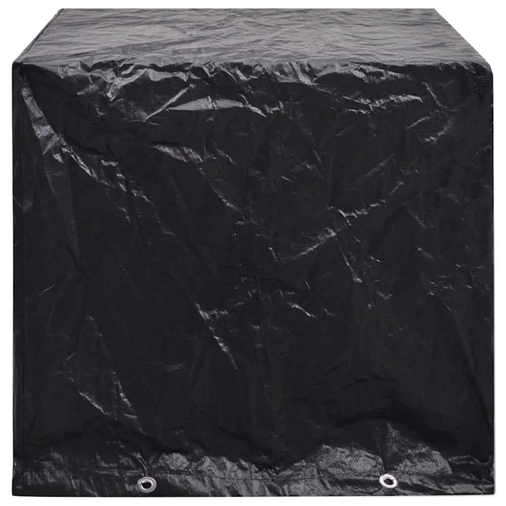 vidaXL Överdrag för trädgårdsmöbler 8 öljetter 122x112x98 cm