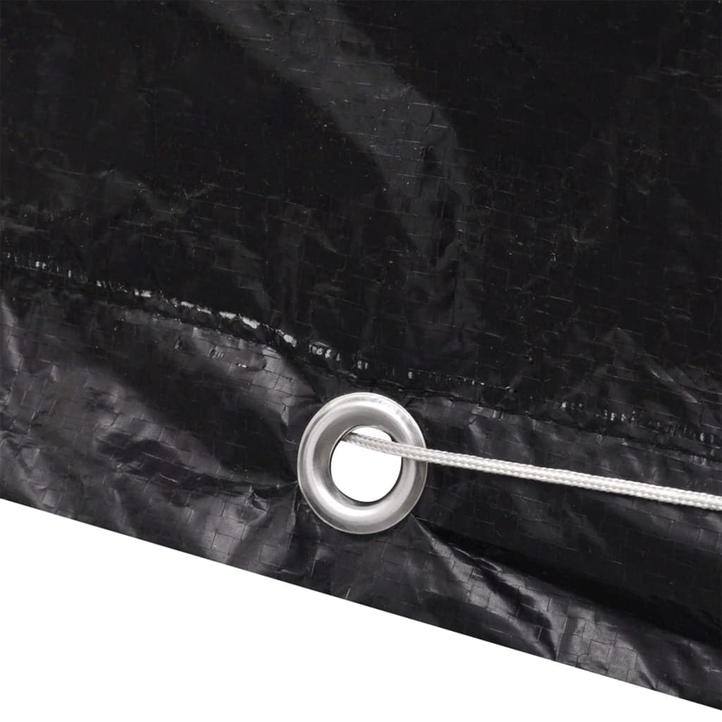 vidaXL Överdrag för trädgårdsmöbler 8 öljetter 122x112x98 cm
