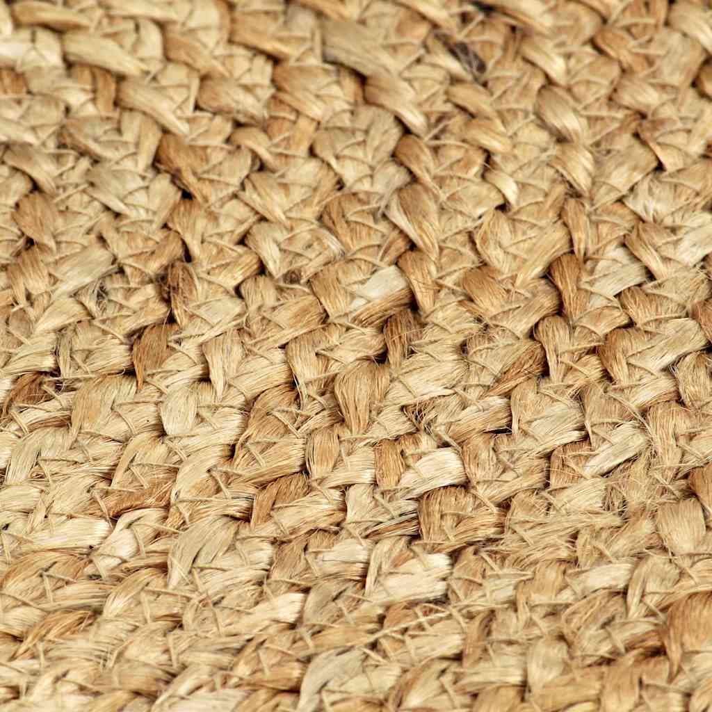 vidaXL Bordstabletter 6 st naturlig 38 cm rund jute
