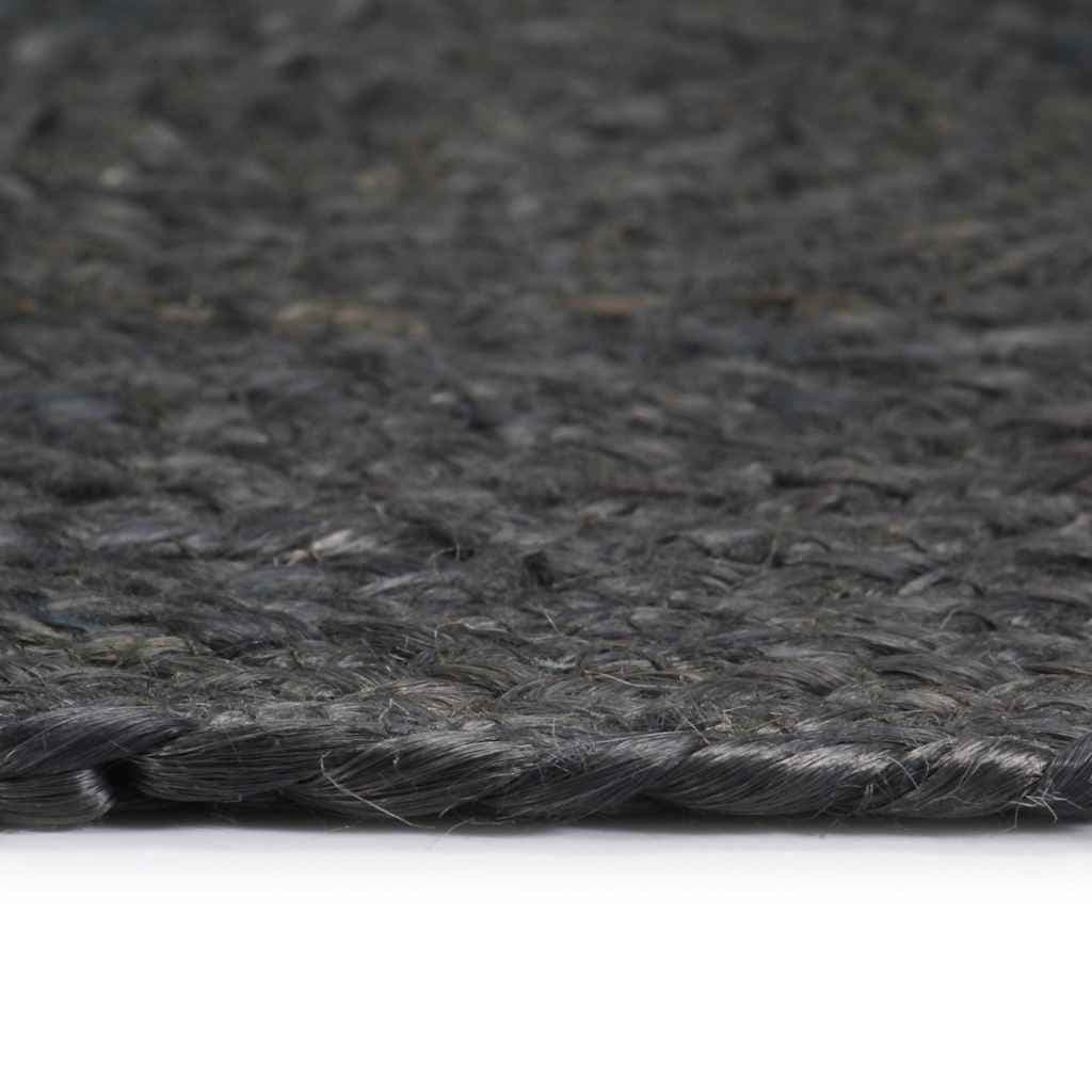 vidaXL Bordstabletter 4 st mörkgrå 38 cm rund jute
