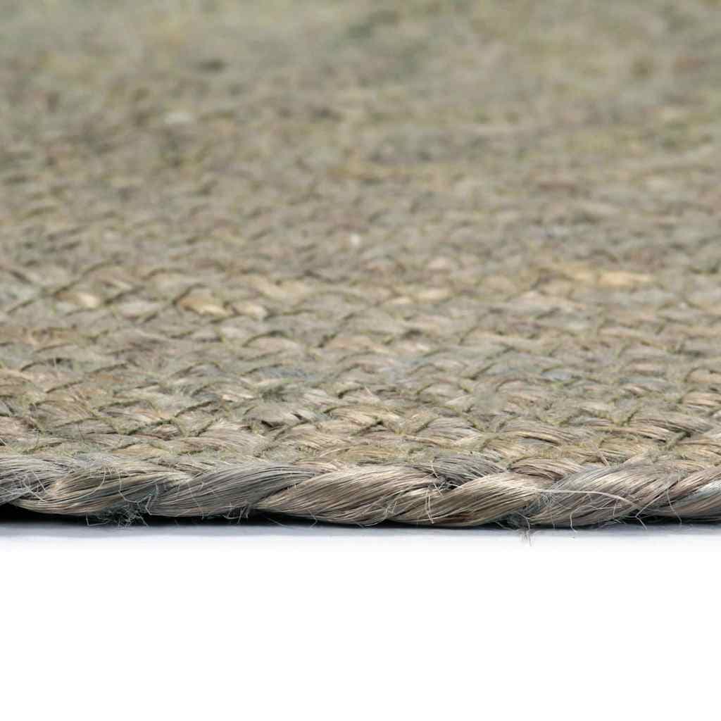 vidaXL Bordstabletter 4 st grå 38 cm rund jute