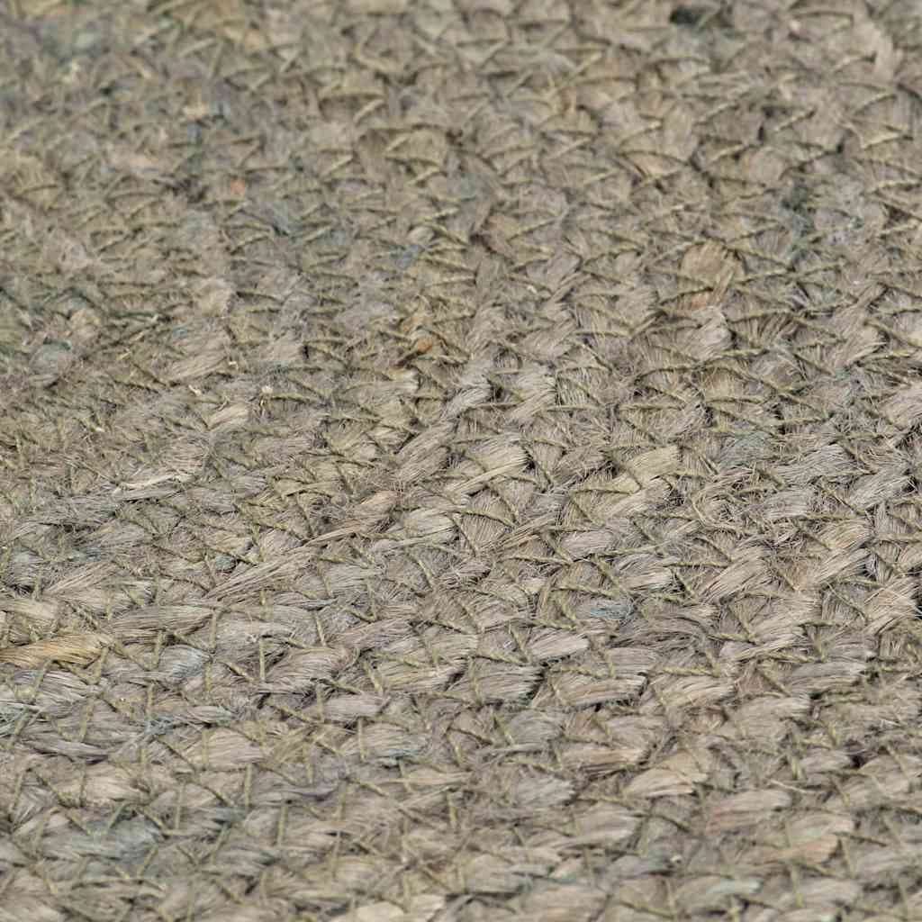 vidaXL Bordstabletter 4 st grå 38 cm rund jute