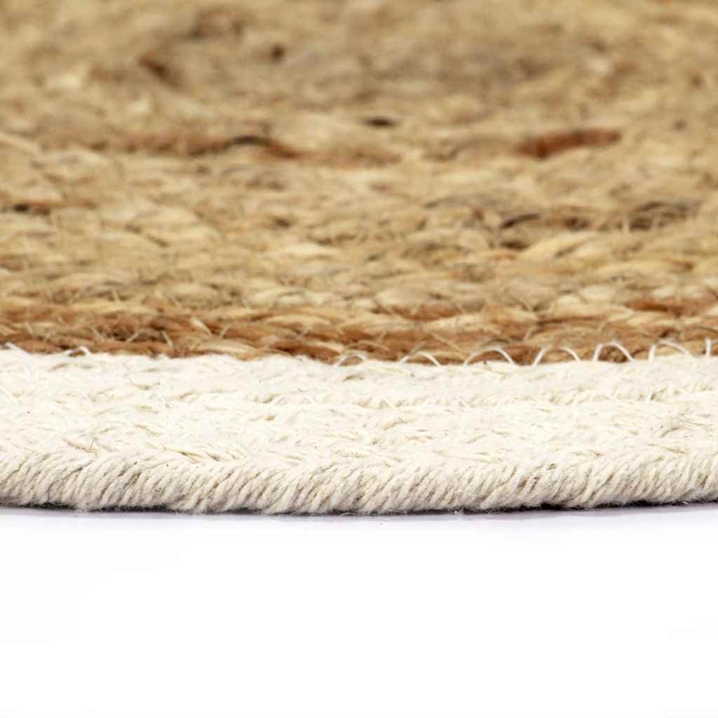vidaXL Bordstabletter 4 st naturlig 38 cm rund jute och bomull