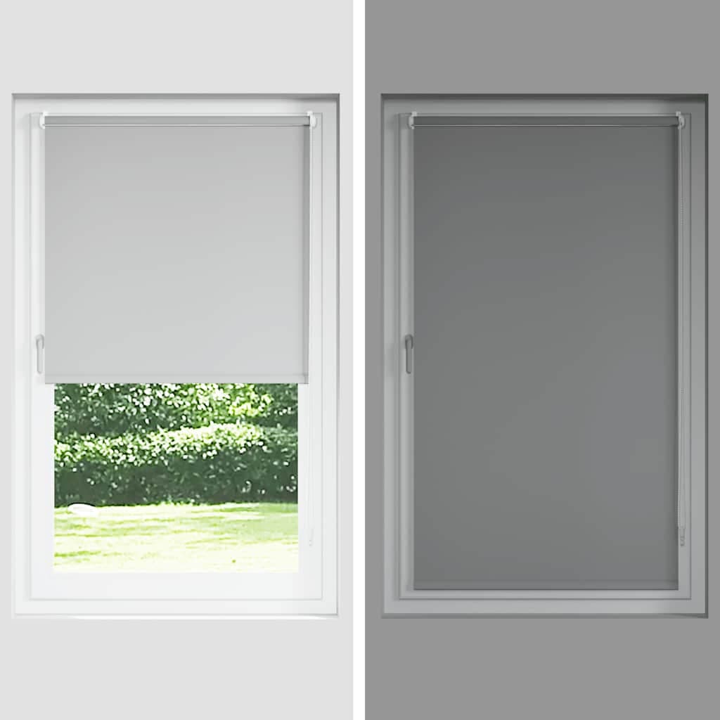 vidaXL Rullgardin Mörkläggning 64,4x120 cm Tygbredd 60 cm Röd