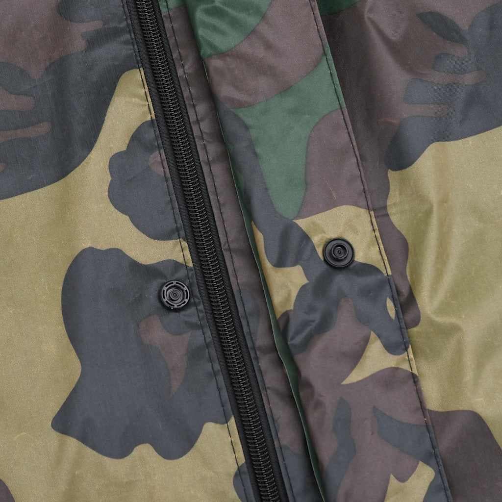 vidaXL Regnställ med Huva Herrar Tvådelat Camouflage XXL