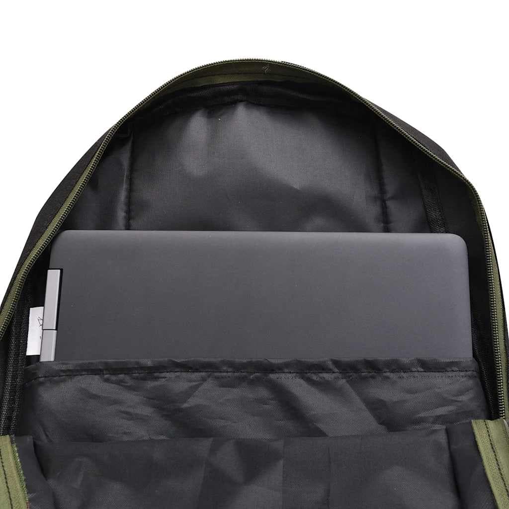 vidaXL Skolryggsäck 40 L svart och kamouflage