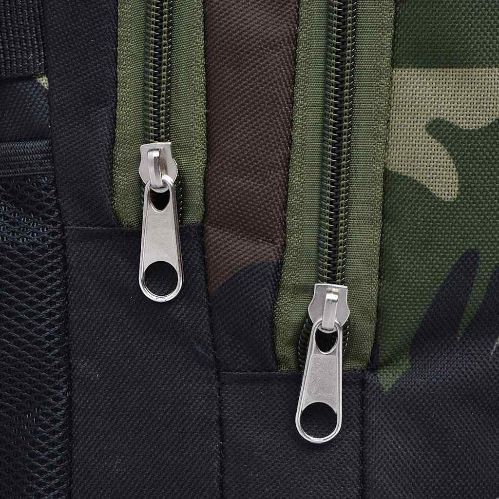 vidaXL Skolryggsäck 40 L svart och kamouflage