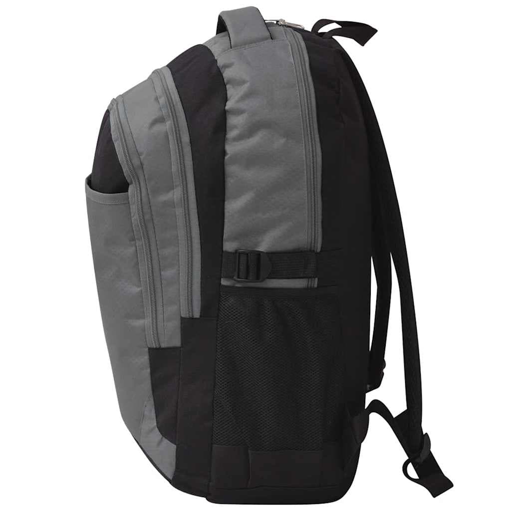 vidaXL Skolryggsäck 40 L svart och grå