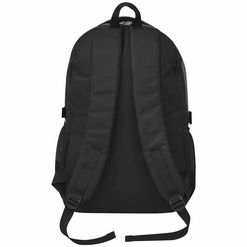 vidaXL Skolryggsäck 40 L svart och grå