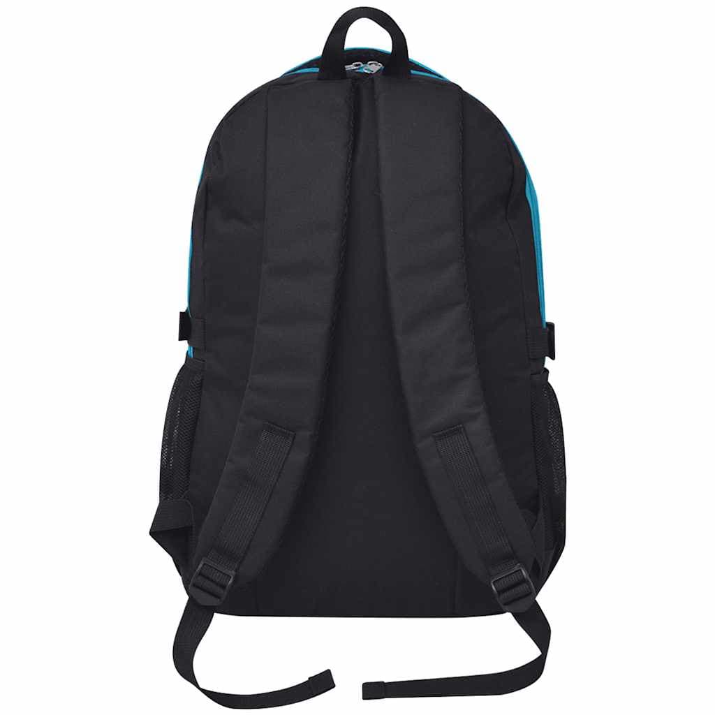 vidaXL Skolryggsäck 40 L svart och blå