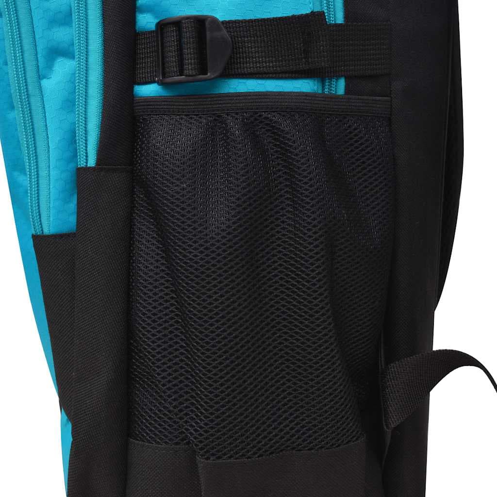 vidaXL Skolryggsäck 40 L svart och blå