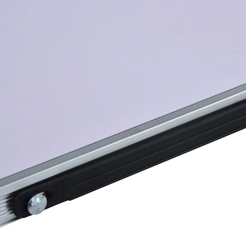vidaXL Hopfällbart campingbord vit aluminium 60x40 cm