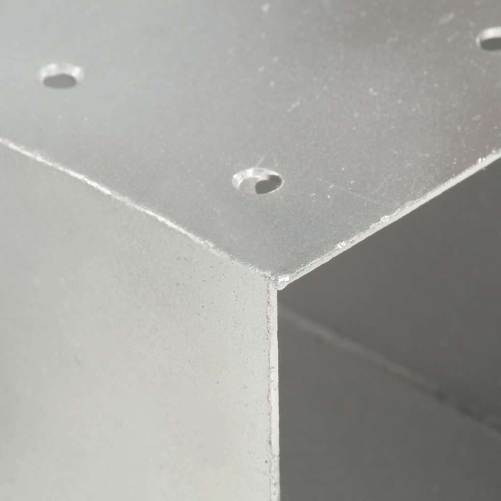vidaXL Stolpbeslag Y-form galvaniserad metall 91x91 mm