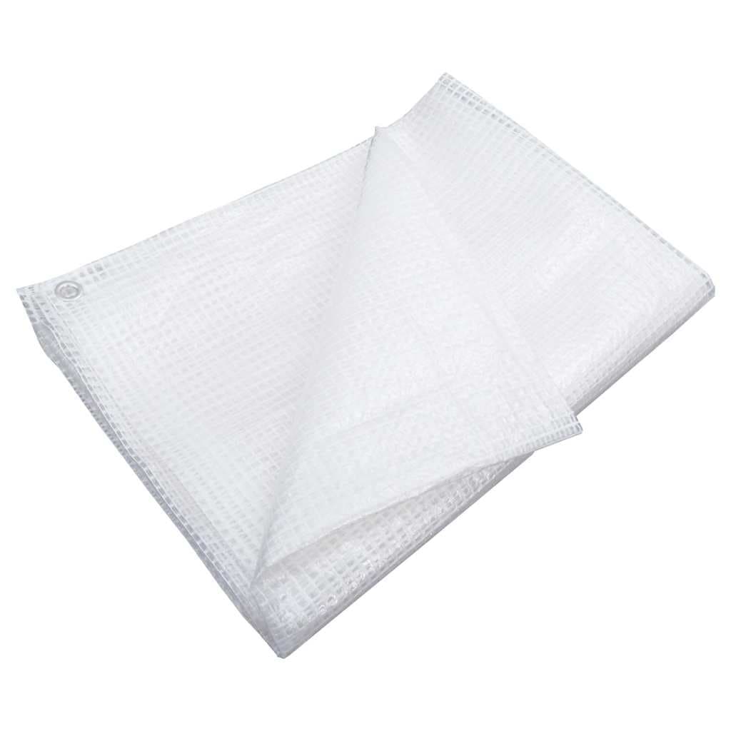vidaXL Leno presenning 140 g/m² 3x6 m vit
