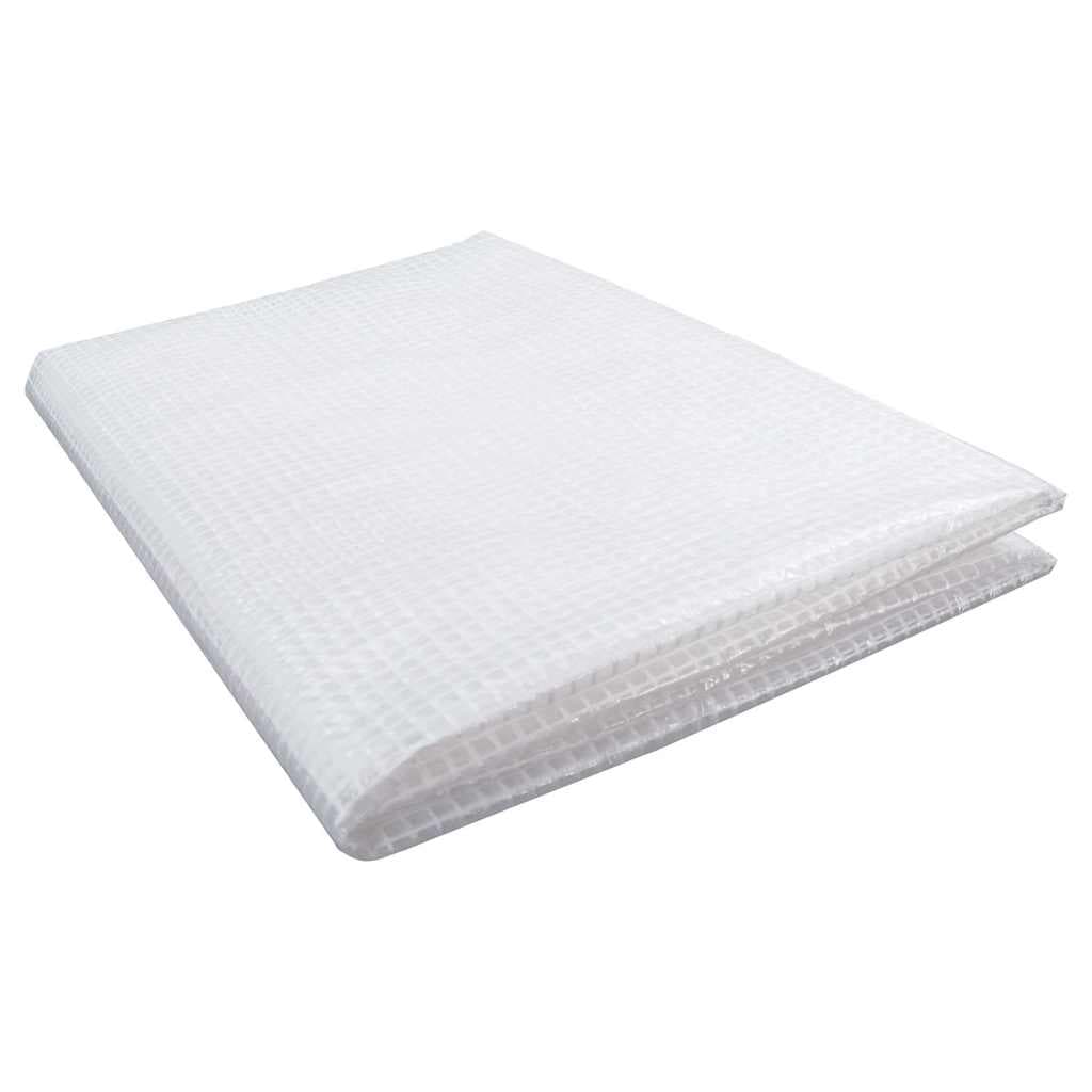 vidaXL Leno presenning 140 g/m² 3x6 m vit