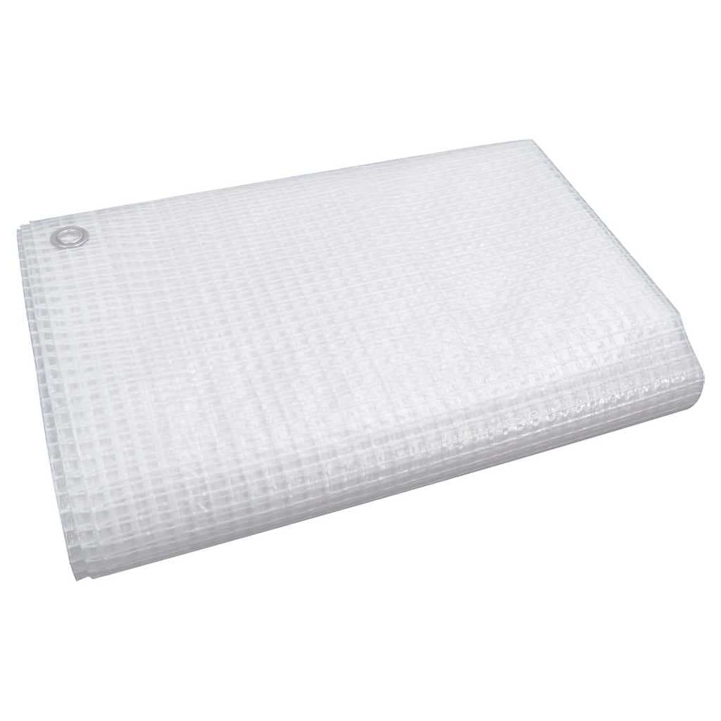 vidaXL Leno presenning 140 g/m² 3x6 m vit