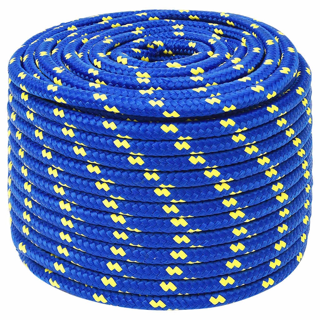 vidaXL Båtlina blå 14 mm 25 m polypropen