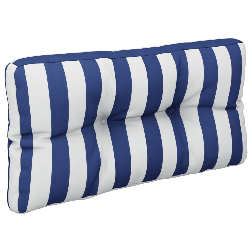 vidaXL Palldyna blå&vit randig 80x40x12 cm tyg
