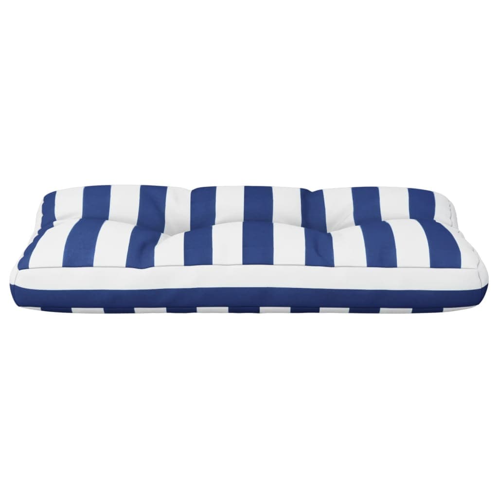 vidaXL Palldyna blå&vit randig 80x40x12 cm tyg
