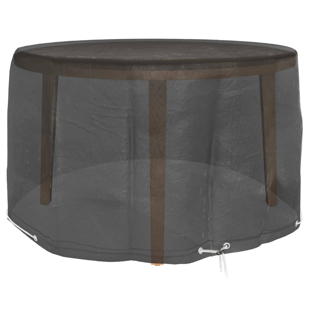 vidaXL Överdrag för trädgårdsmöbler 6 öljetter Ø125x75 cm