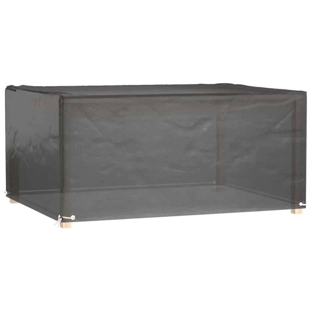 vidaXL Överdrag för trädgårdsmöbler 8 ölj. 180x135x80 cm rektangulärt