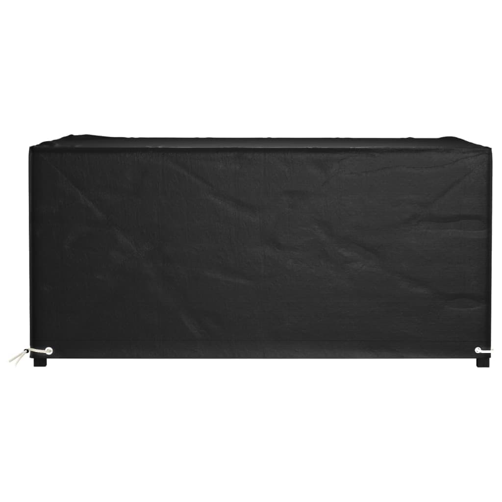 vidaXL Överdrag för trädgårdsmöbler 8 ölj. 180x135x80 cm rektangulärt