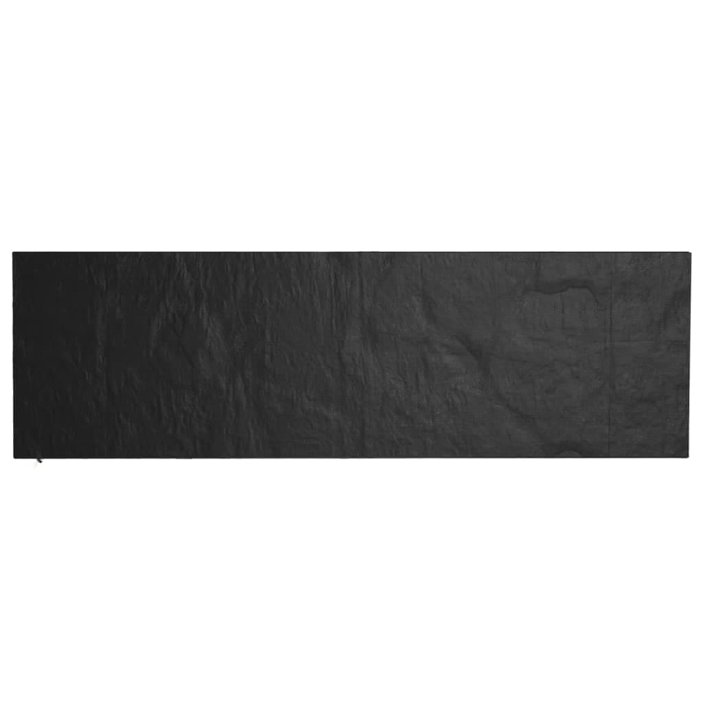 vidaXL Överdrag för trädgårdsbänk 12 öljetter 210x70x70/88 cm polyeten
