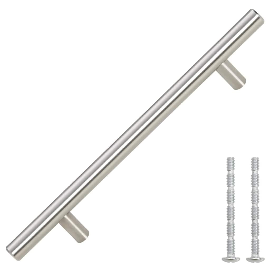 vidaXL Skåphandtag 10 st silver centrumavstånd 160 mm total längd 224 mm rostfritt stål