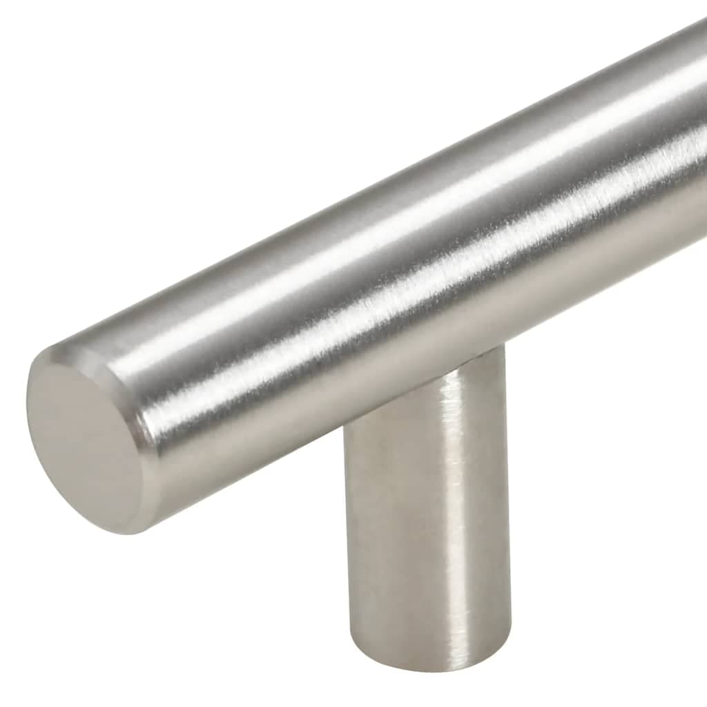 vidaXL Skåphandtag 10 st silver centrumavstånd 160 mm total längd 224 mm rostfritt stål