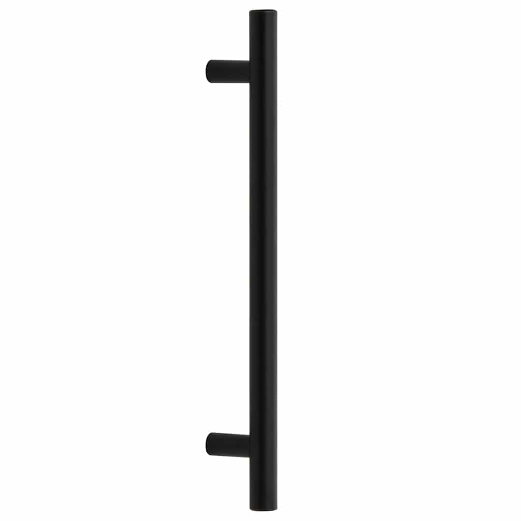 vidaXL Skåphandtag 10 st svart centrumavstånd 160 mm total längd 224 mm rostfritt stål
