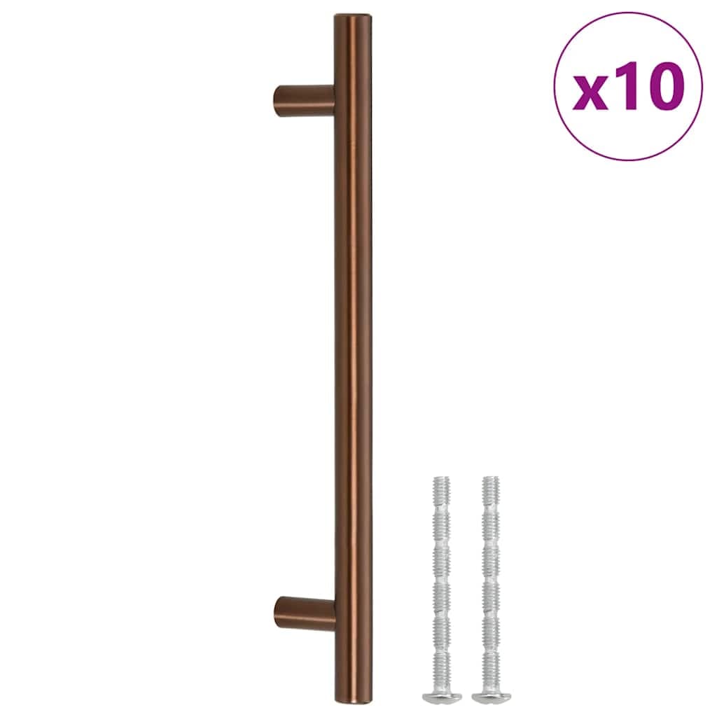 vidaXL Skåphandtag 10 st brons 160 mm rostfritt stål