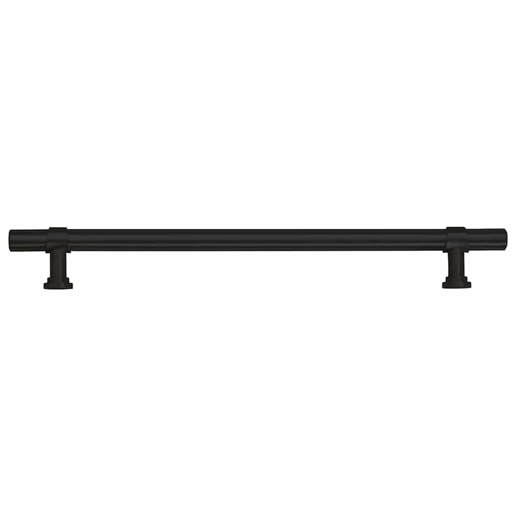vidaXL Skåphandtag 5 st svart 192 mm rostfritt stål