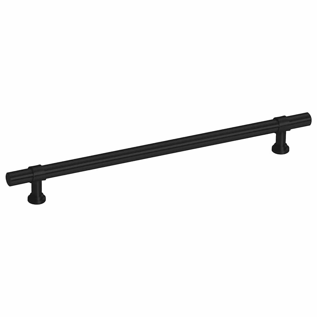 vidaXL Skåphandtag 5 st svart 192 mm rostfritt stål
