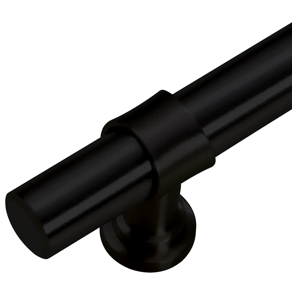 vidaXL Skåphandtag 5 st svart 192 mm rostfritt stål