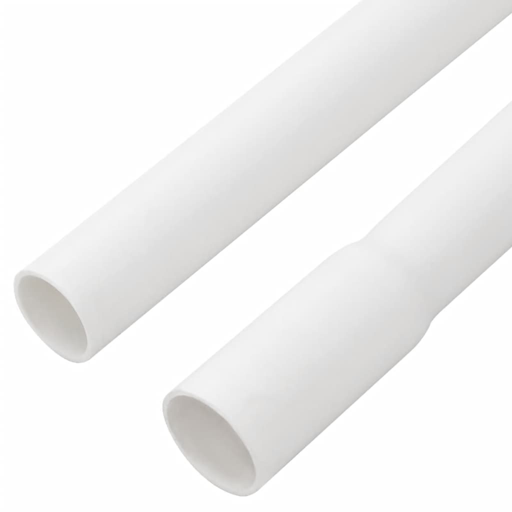 vidaXL Kabelkanal med klämmor Ø16 mm 10 m PVC
