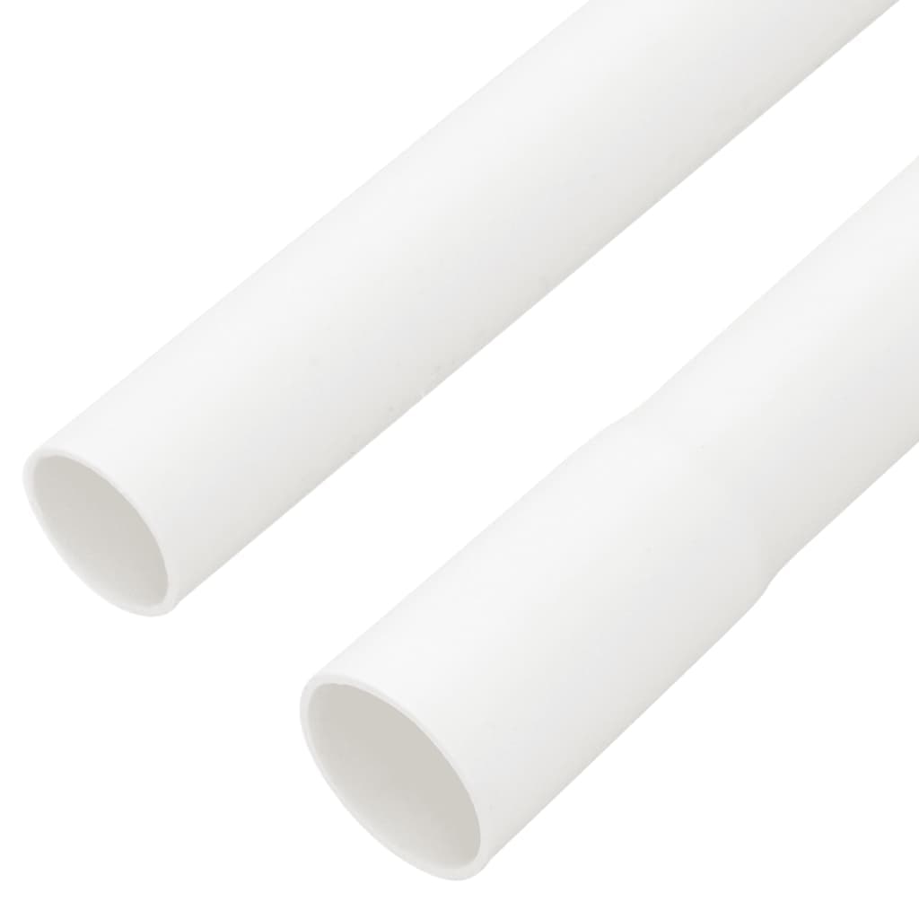 vidaXL Kabelkanal med klämmor Ø20 mm 10 m PVC