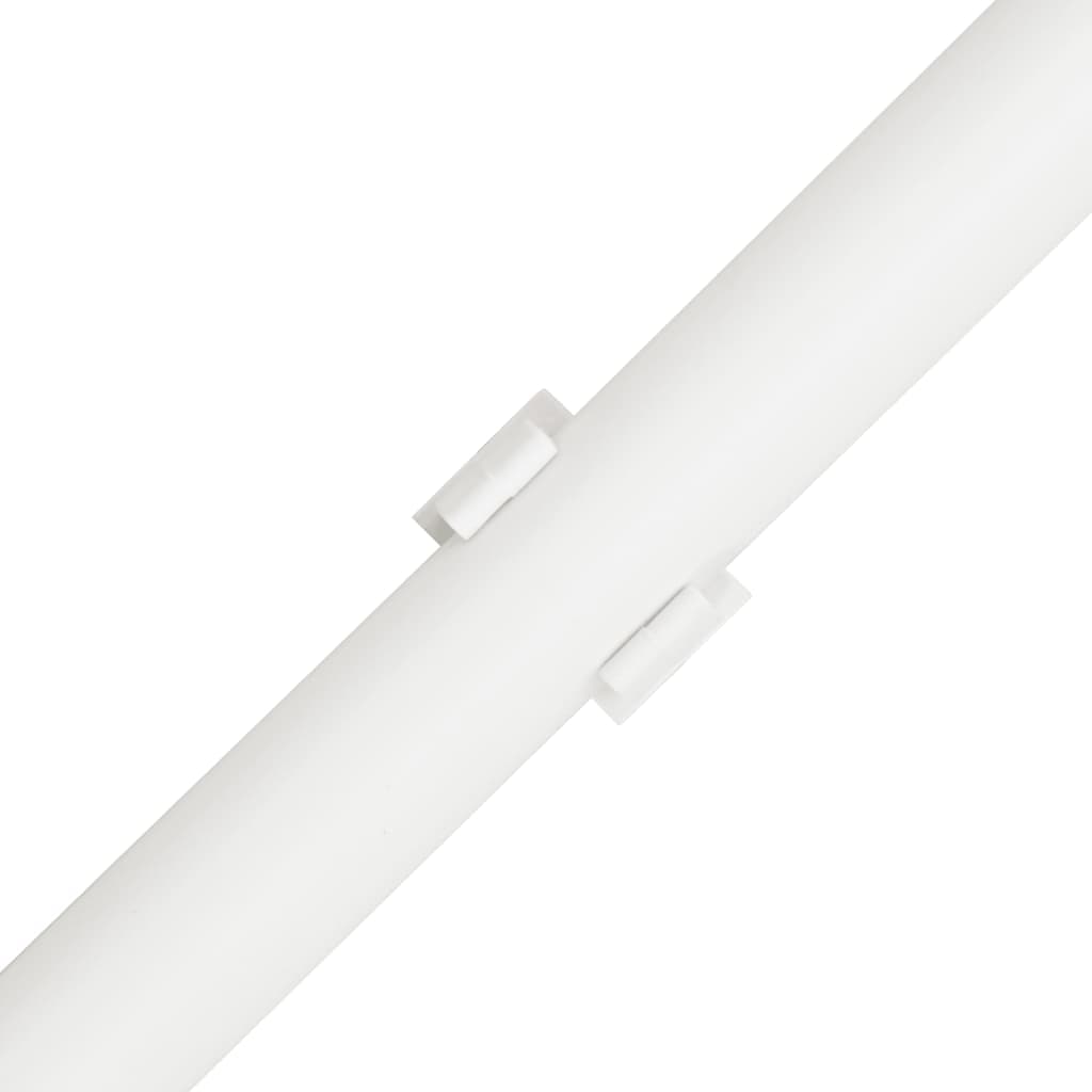 vidaXL Kabelkanal med klämmor Ø20 mm 10 m PVC