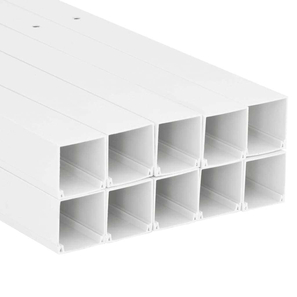 vidaXL Kabelkanal 40x25 mm 10 m PVC