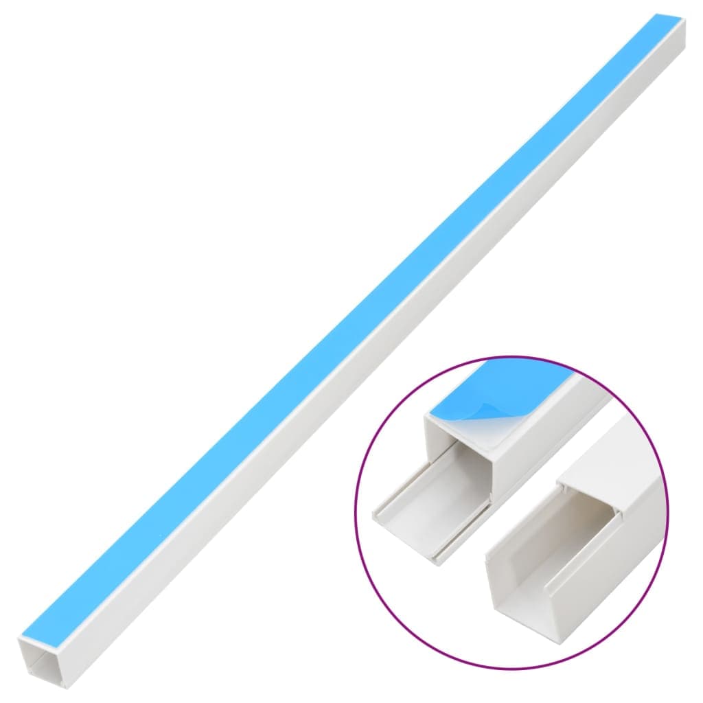 vidaXL Kabelkanal självhäftande 25x25 mm 10 m PVC
