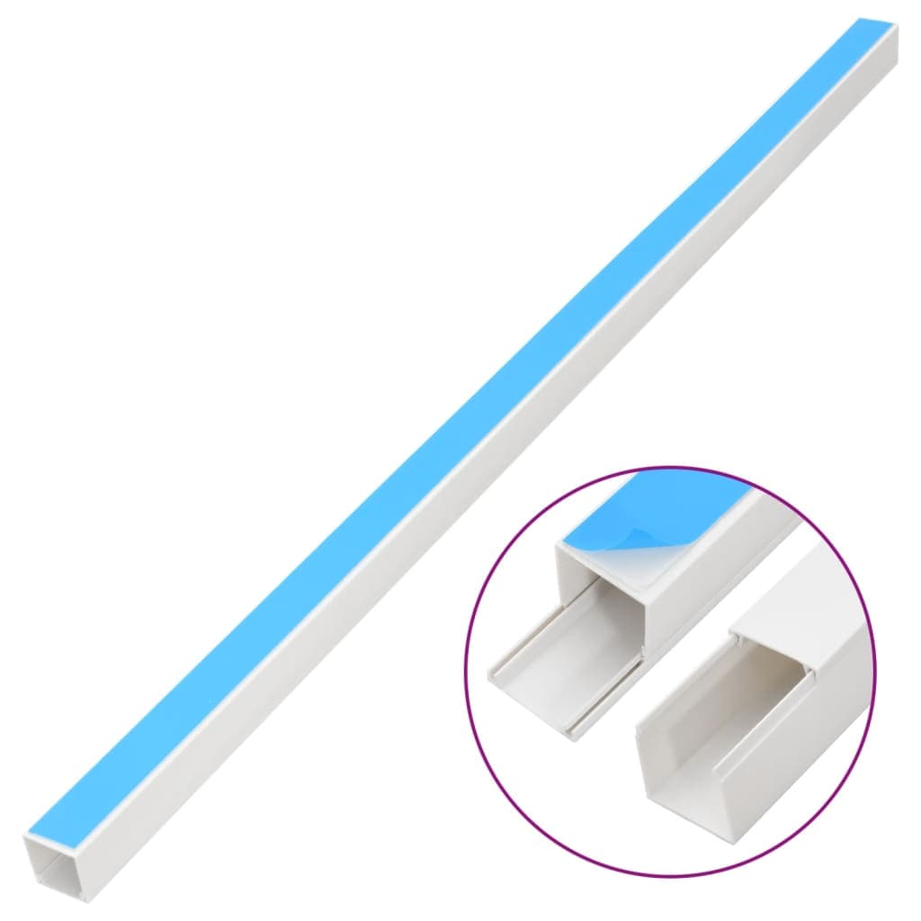 vidaXL Kabelkanal självhäftande 40x25 mm 10 m PVC