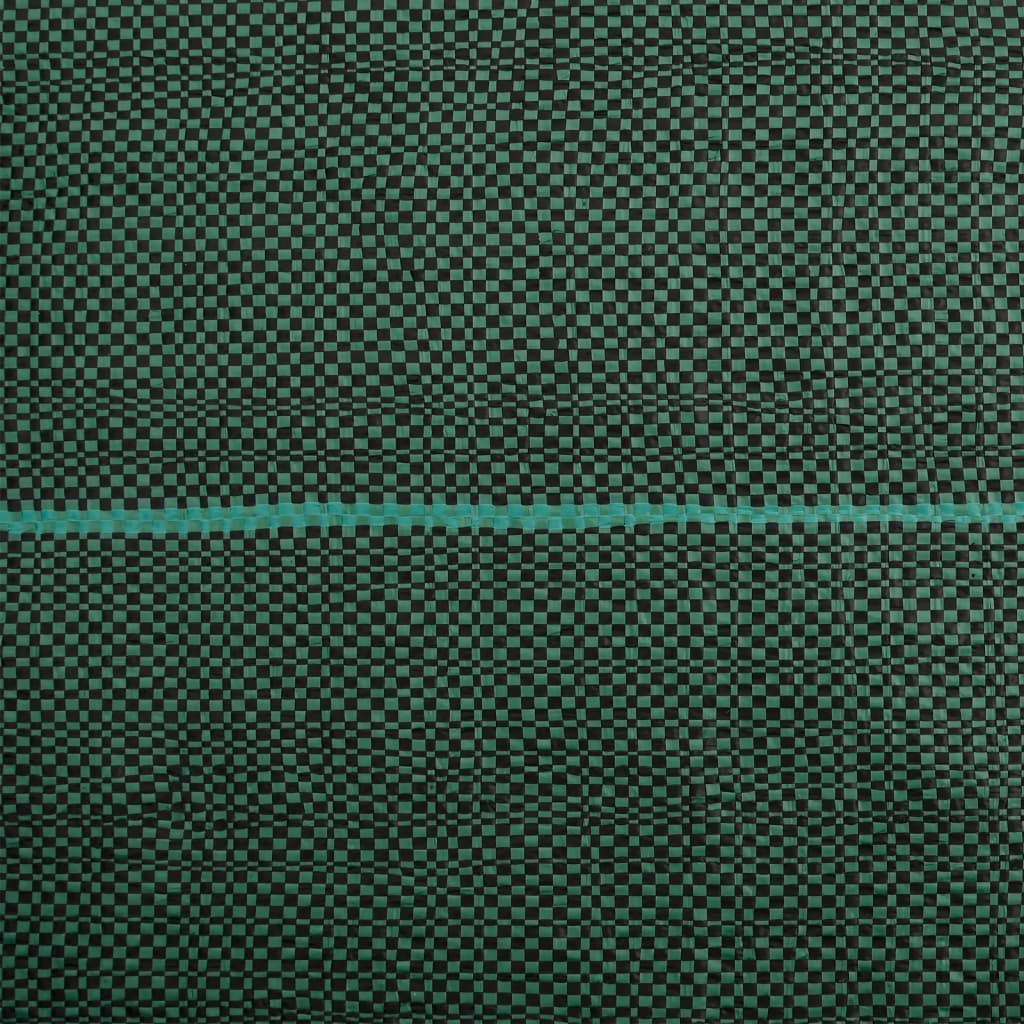 vidaXL Ogräsmatta grön 0,5x10 m PP