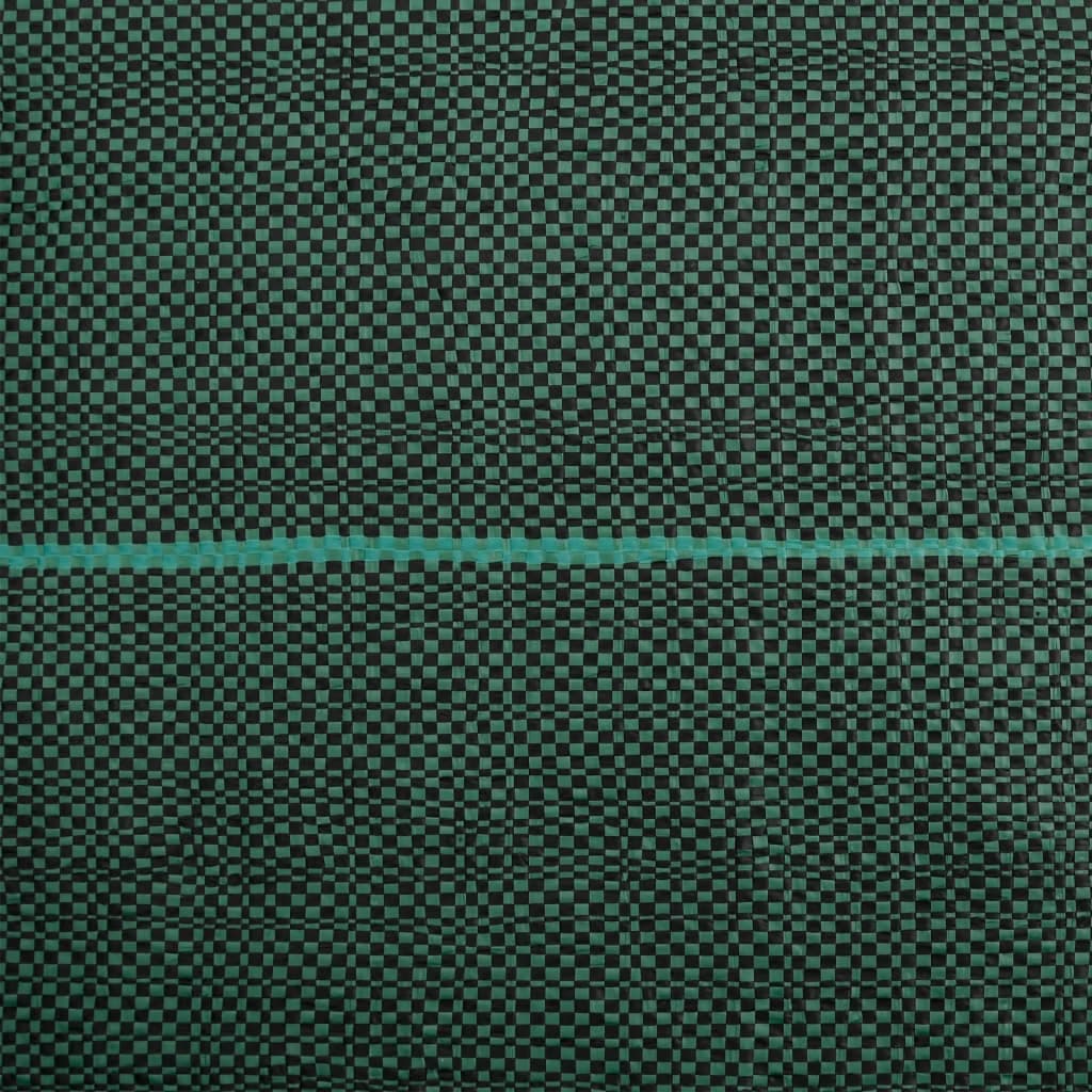 vidaXL Ogräsmatta grön 1x10 m PP