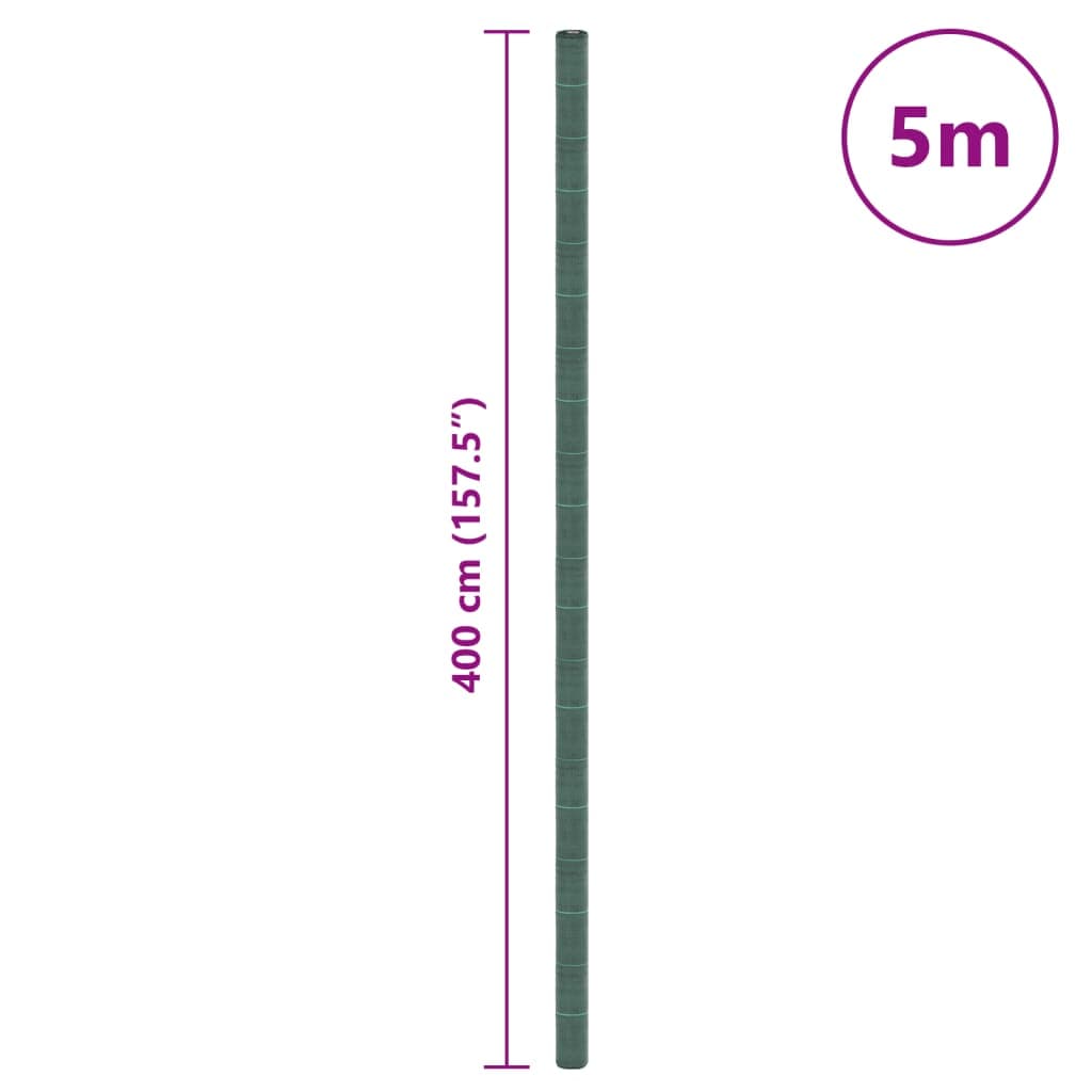 vidaXL Ogräsmatta grön 4x5 m PP