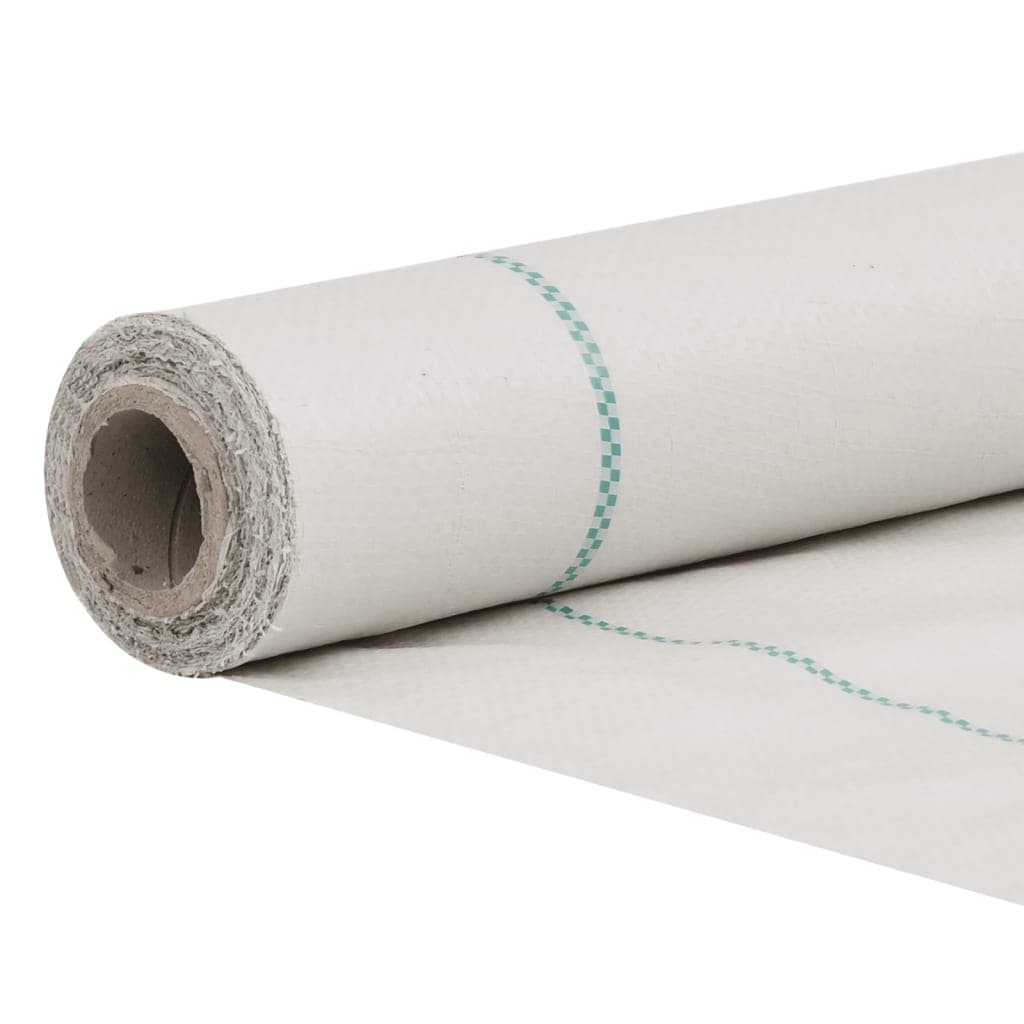 vidaXL Ogräsmatta vit 0,5x25 m PP