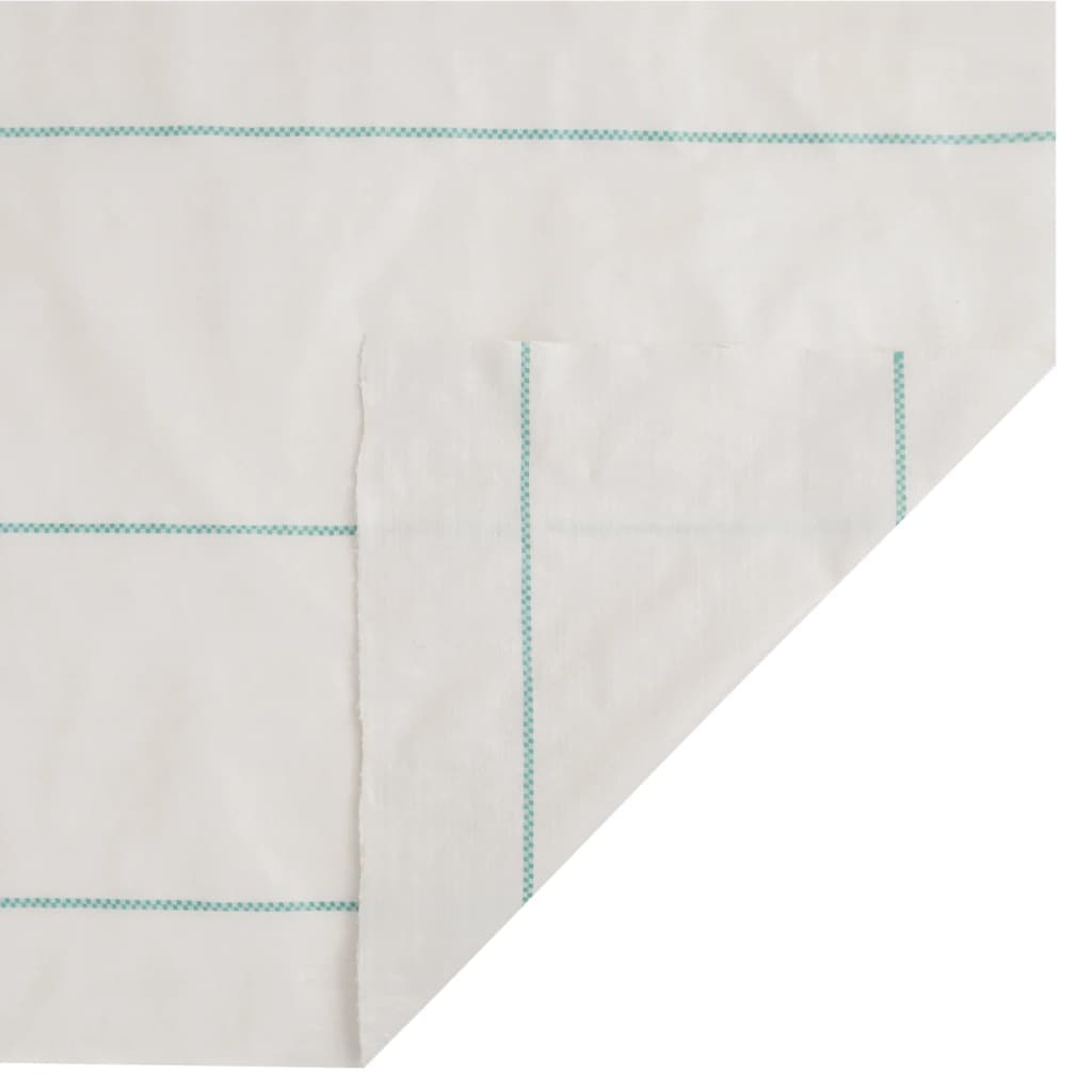 vidaXL Ogräsmatta vit 0,5x25 m PP