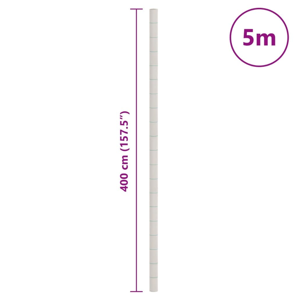vidaXL Ogräsmatta vit 4x5 m PP