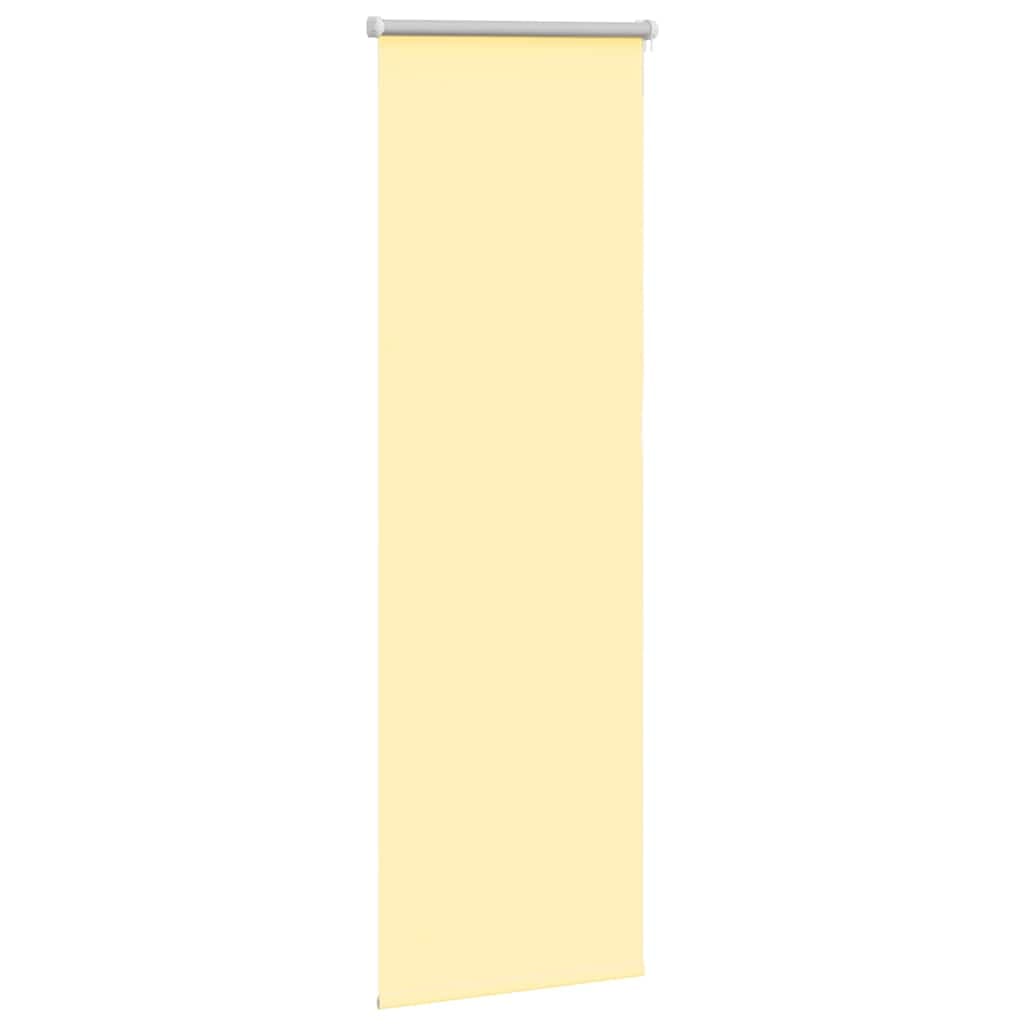 vidaXL Rullgardin mörkläggningsgul 40x150 cm tyg bredd 35,7 cm