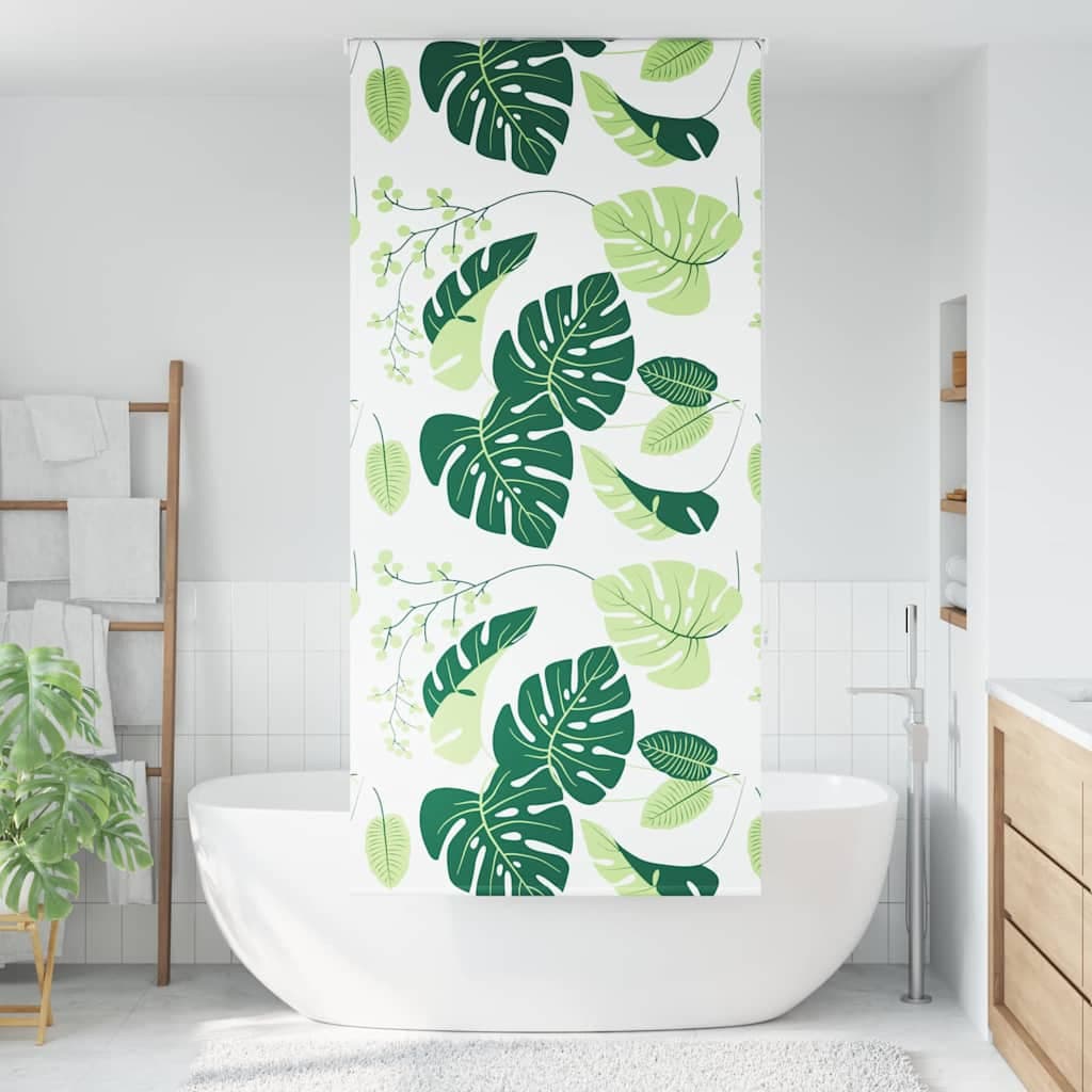 vidaXL Rullgardin för dusch 90x240 cm tyg bredd 86 cm